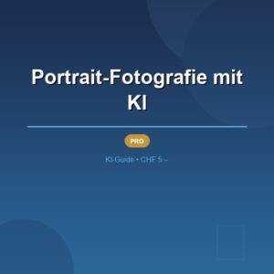 Portrait-Fotografie mit KI