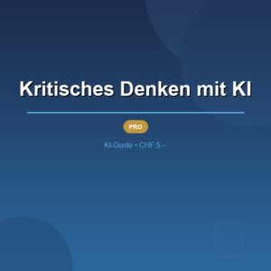 Kritisches Denken mit KI