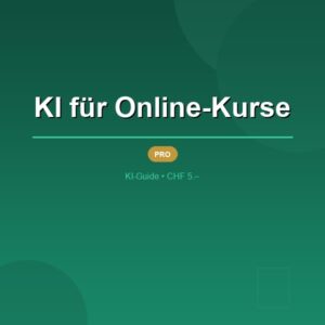 KI für Online-Kurse