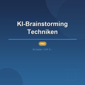 KI-Brainstorming Techniken