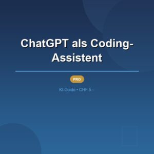 ChatGPT als Coding-Assistent