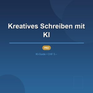 Kreatives Schreiben mit KI