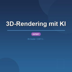 3D-Rendering mit KI